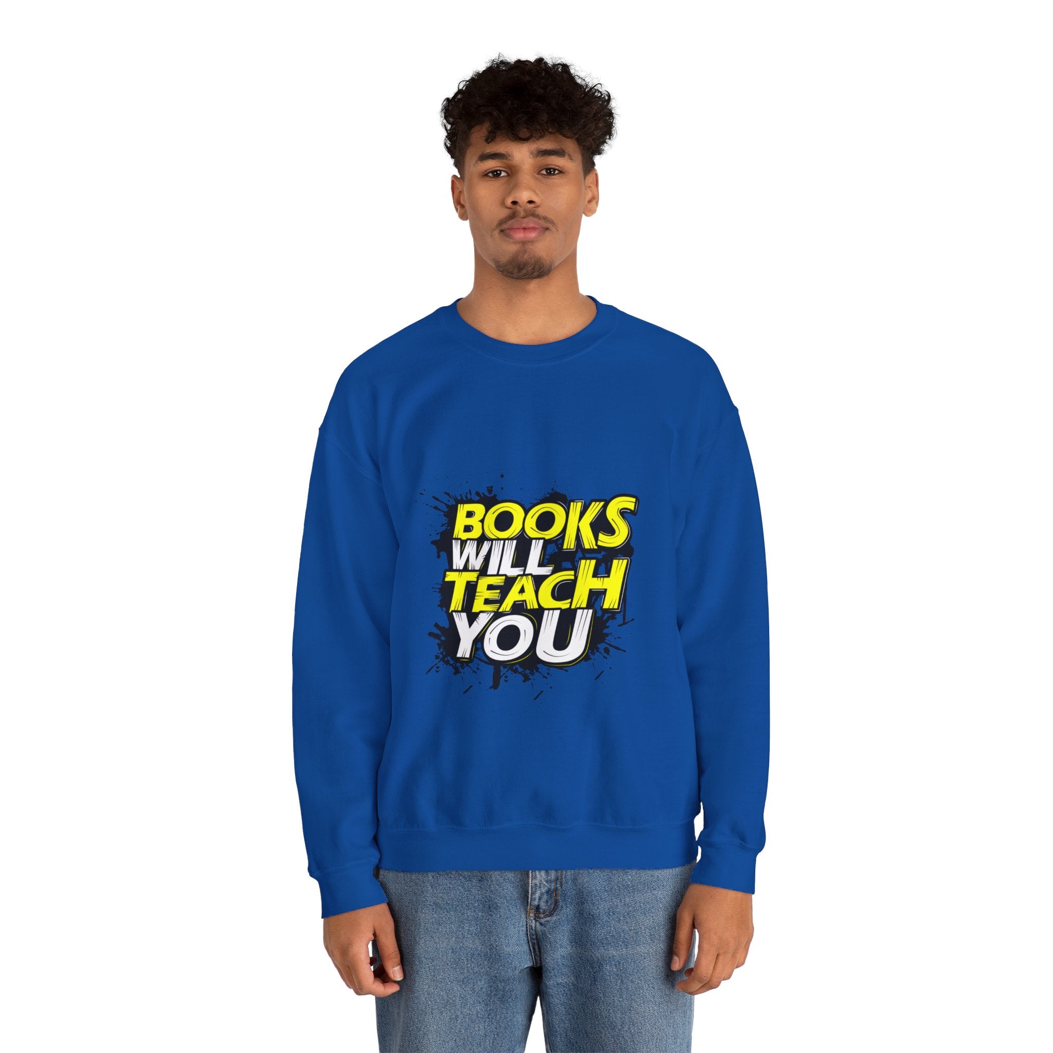 Unisex Heavy Blend™ Crewneck Sweatshirt Books Will Teach You