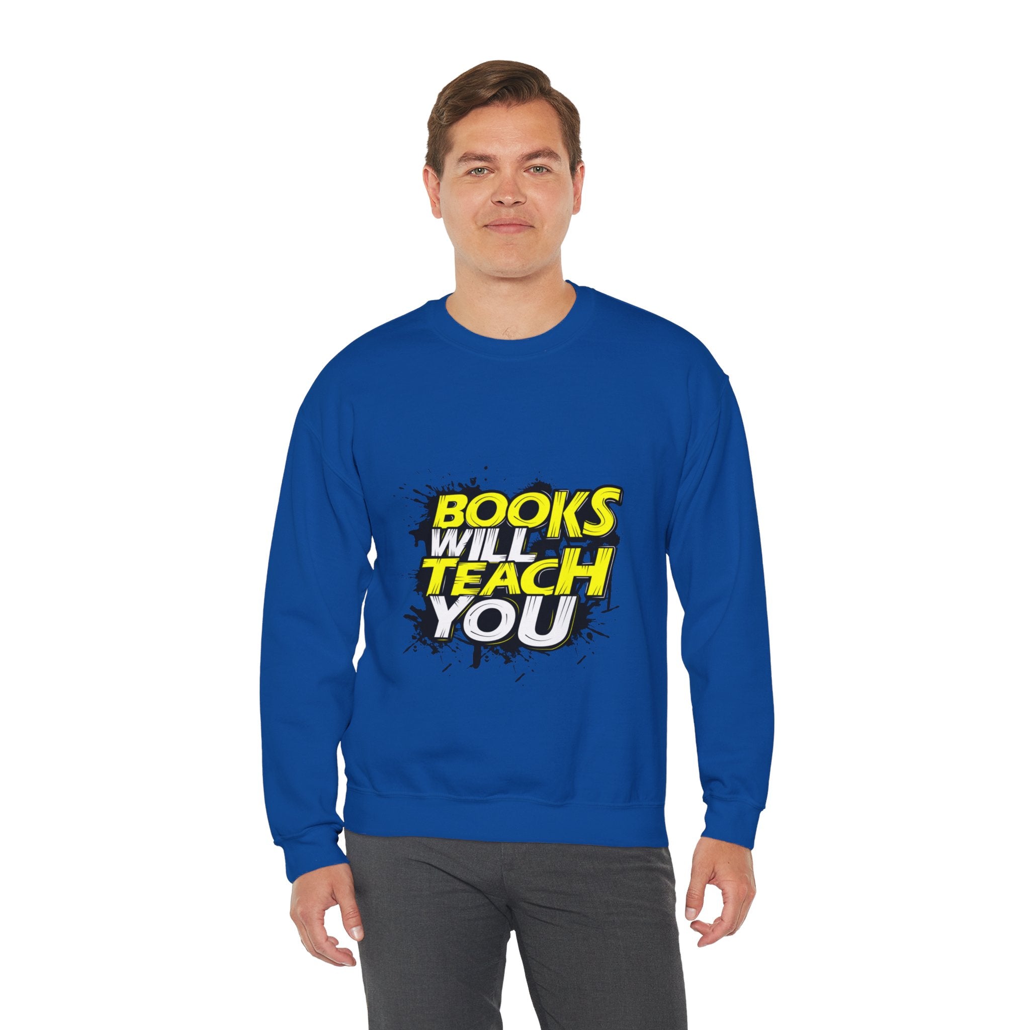 Unisex Heavy Blend™ Crewneck Sweatshirt Books Will Teach You