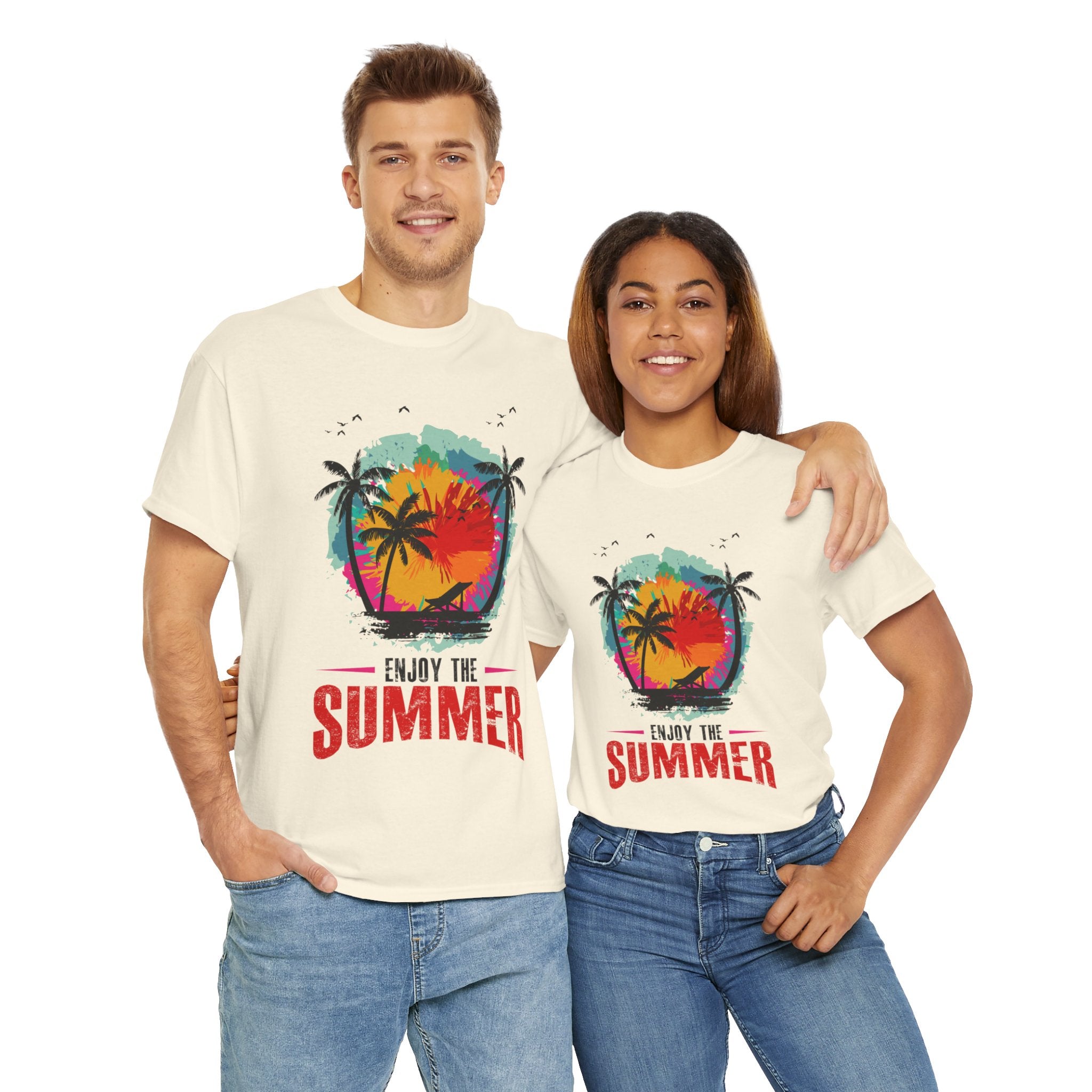 Unisex Heavy Cotton Enjoy Summer T-Shirt