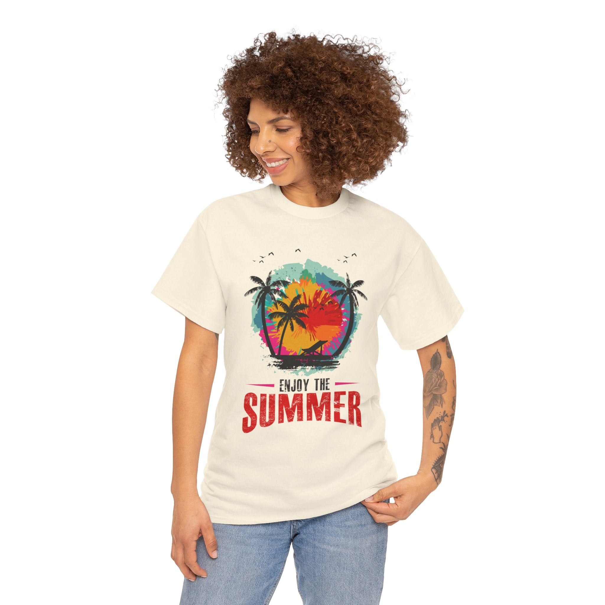 Unisex Heavy Cotton Enjoy Summer T-Shirt