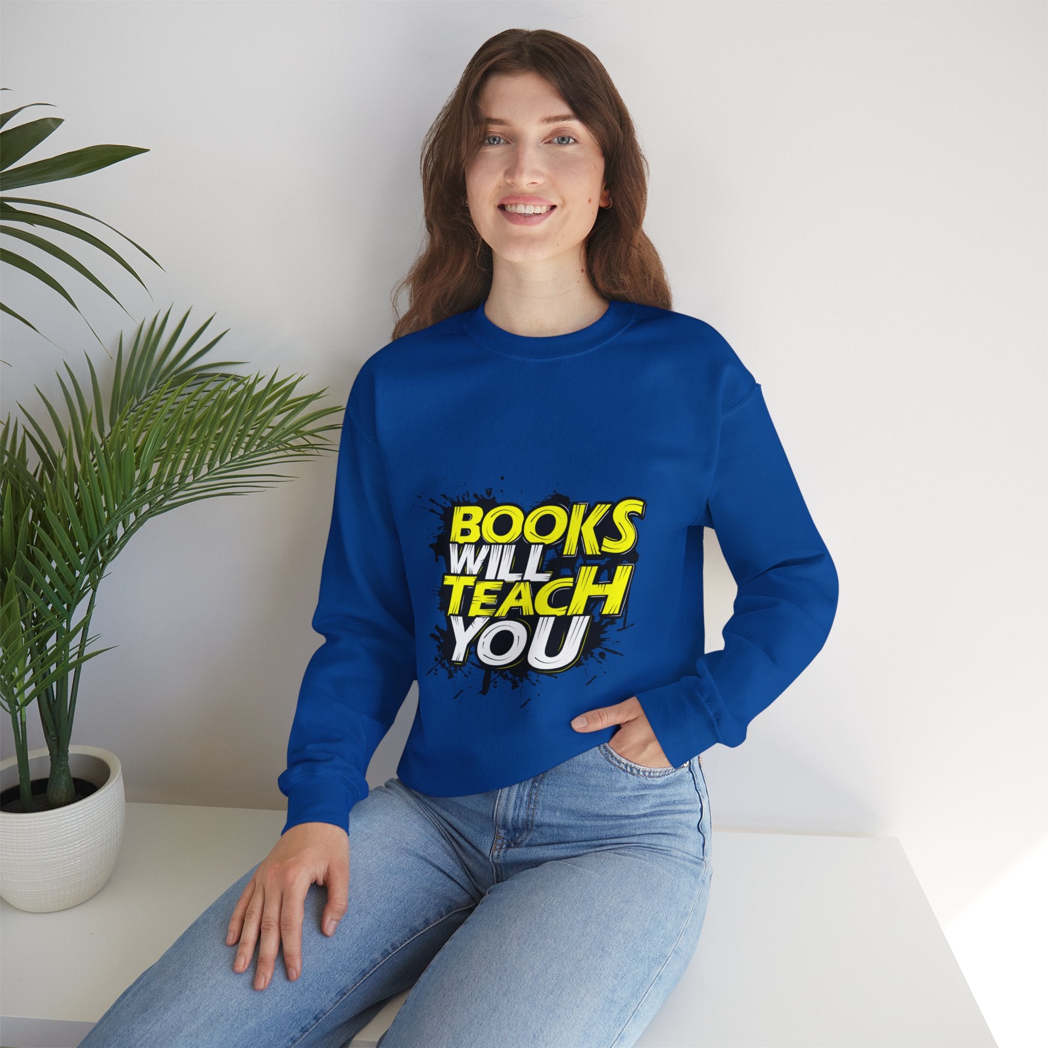 Unisex Heavy Blend™ Crewneck Sweatshirt Books Will Teach You