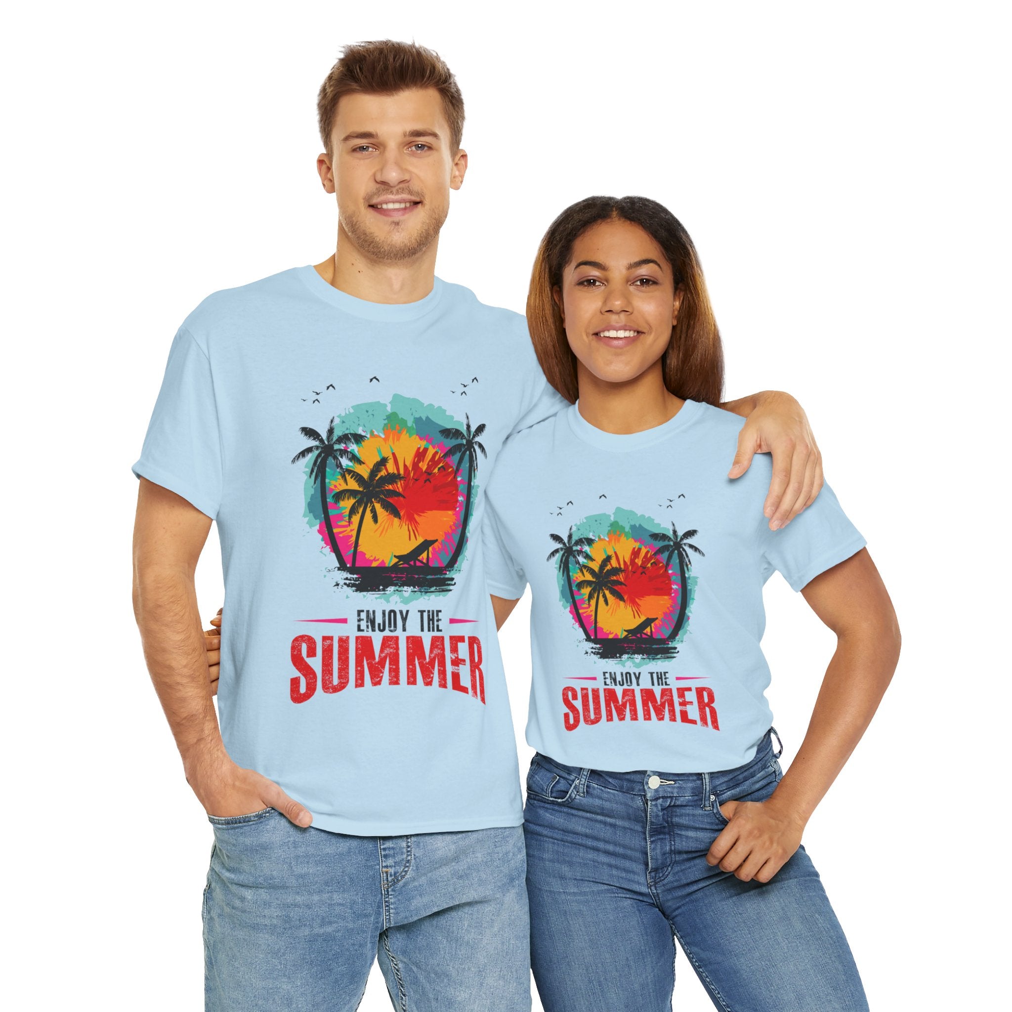 Unisex Heavy Cotton Enjoy Summer T-Shirt