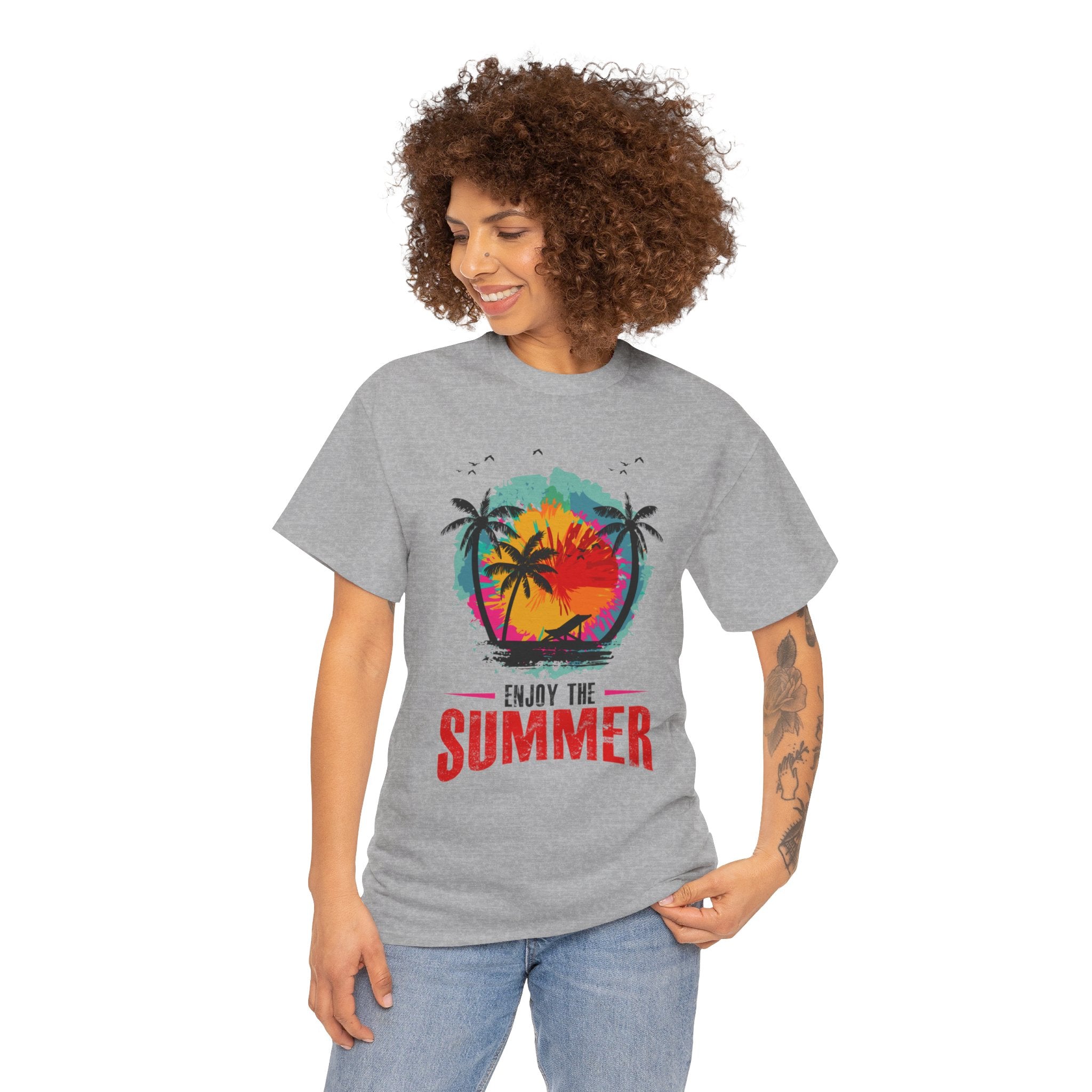 Unisex Heavy Cotton Enjoy Summer T-Shirt