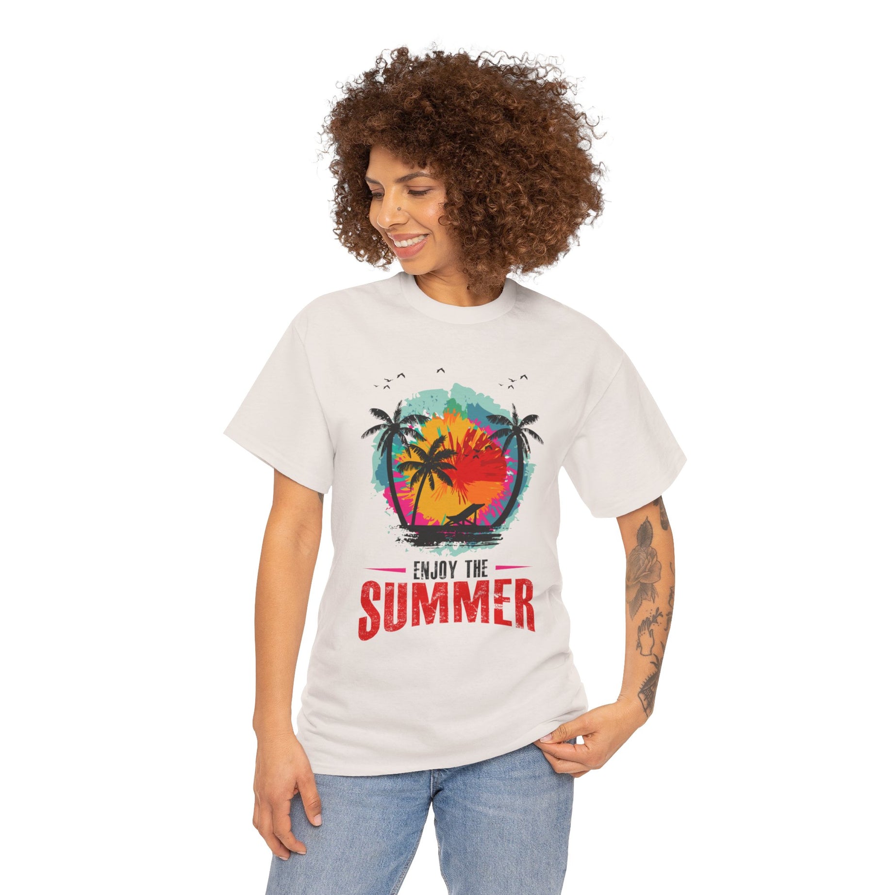 Unisex Heavy Cotton Enjoy Summer T-Shirt