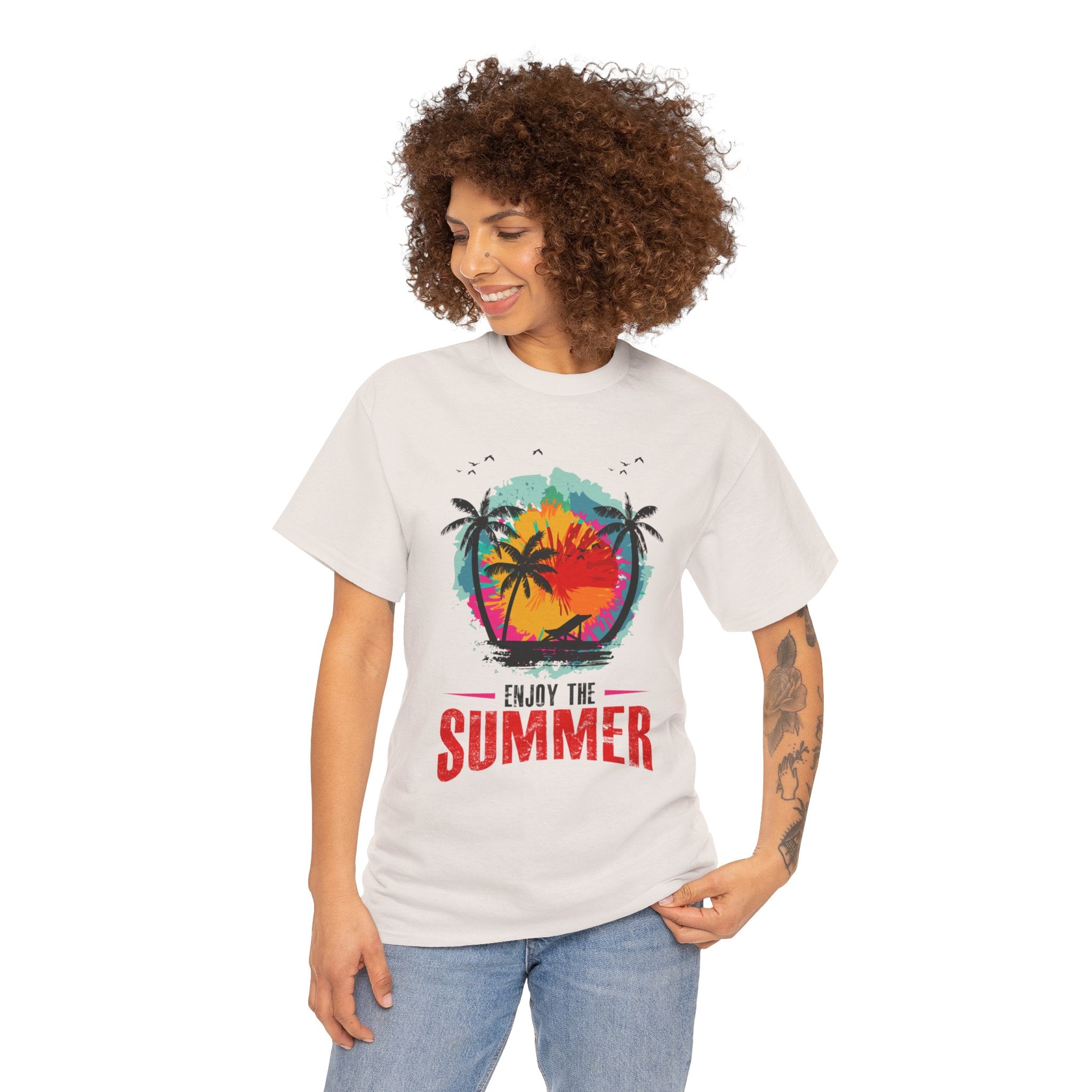 Unisex Heavy Cotton Enjoy Summer T-Shirt