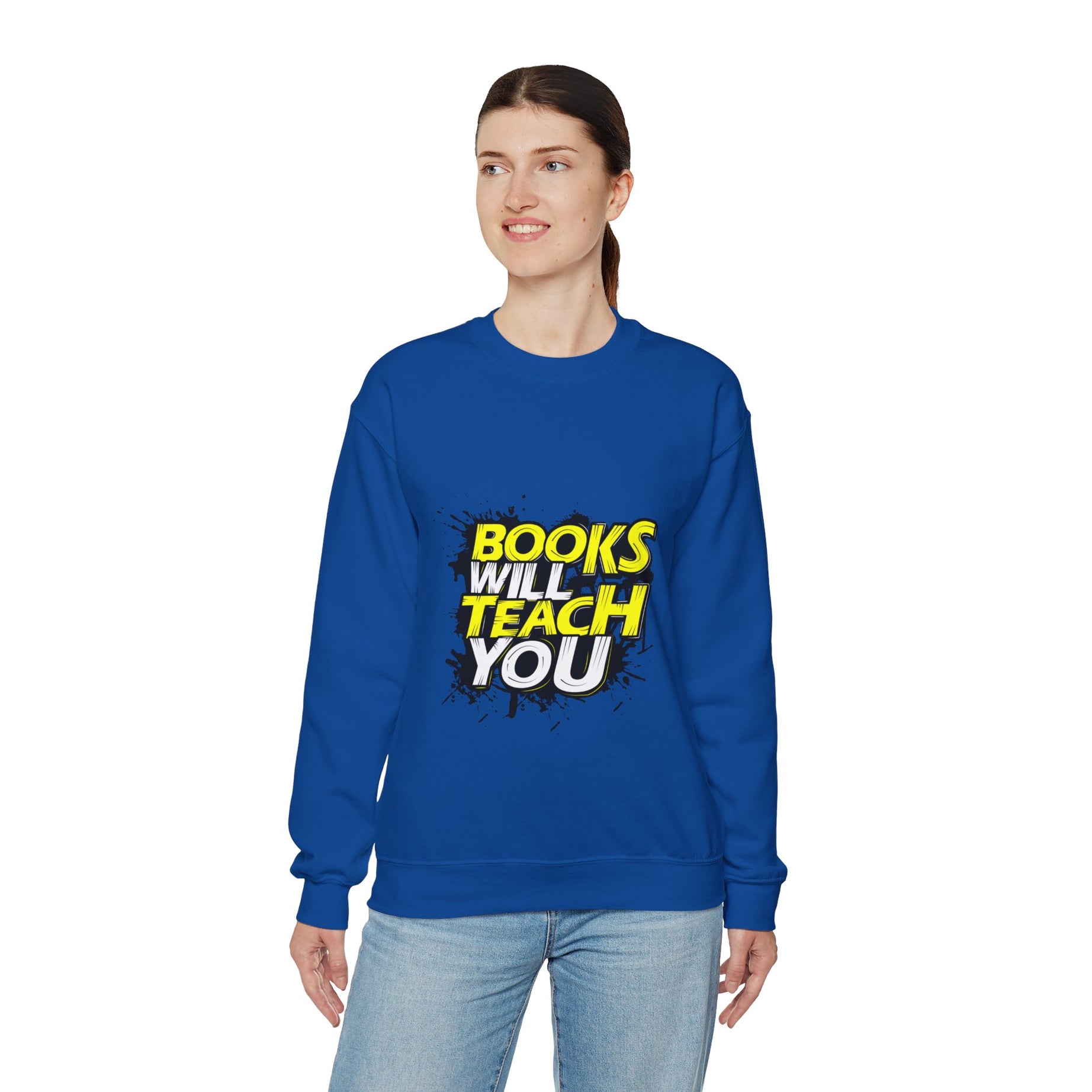 Unisex Heavy Blend™ Crewneck Sweatshirt Books Will Teach You