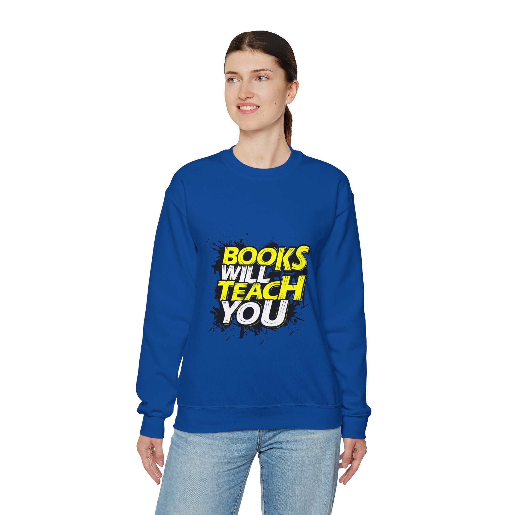 Unisex Heavy Blend™ Crewneck Sweatshirt Books Will Teach You