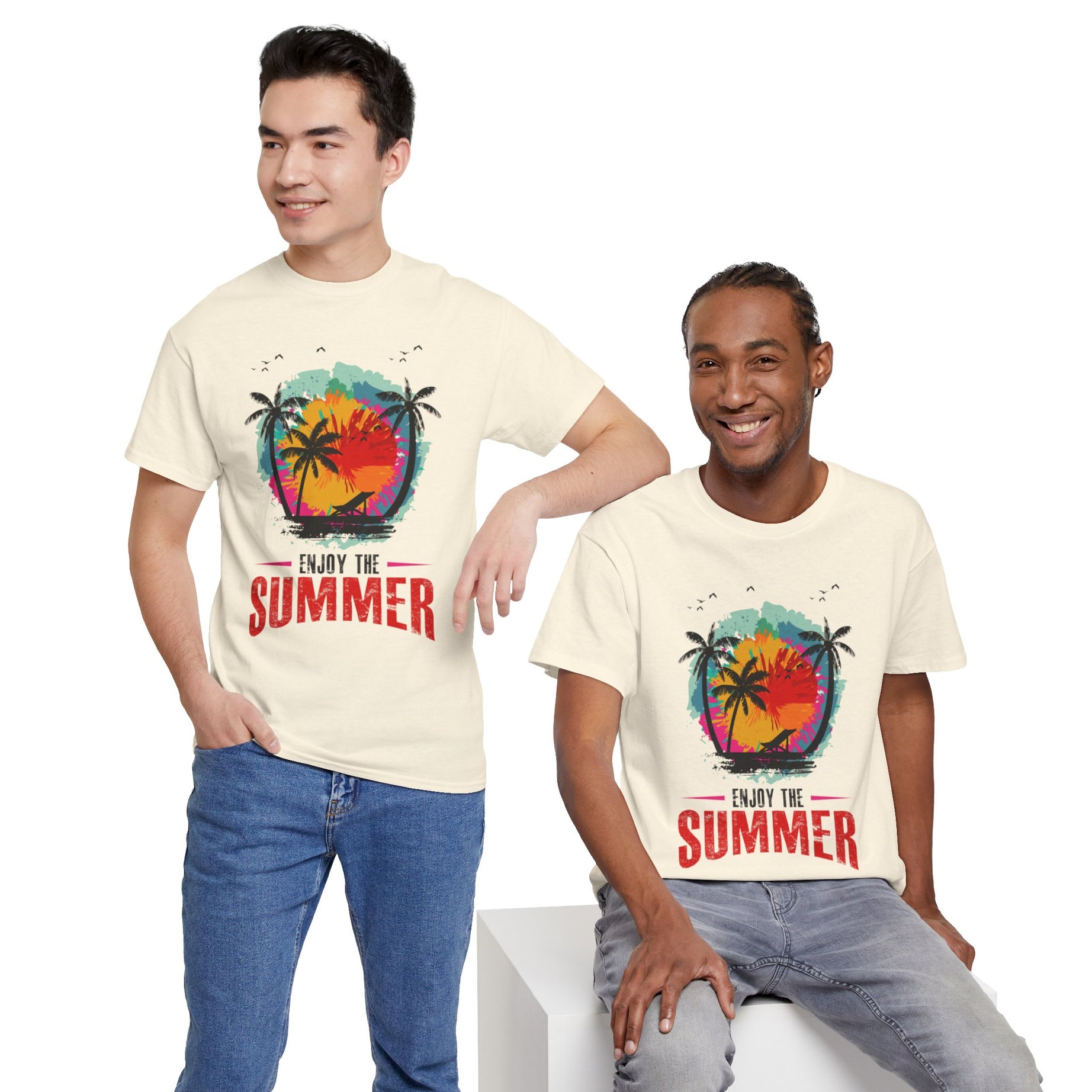 Unisex Heavy Cotton Enjoy Summer T-Shirt
