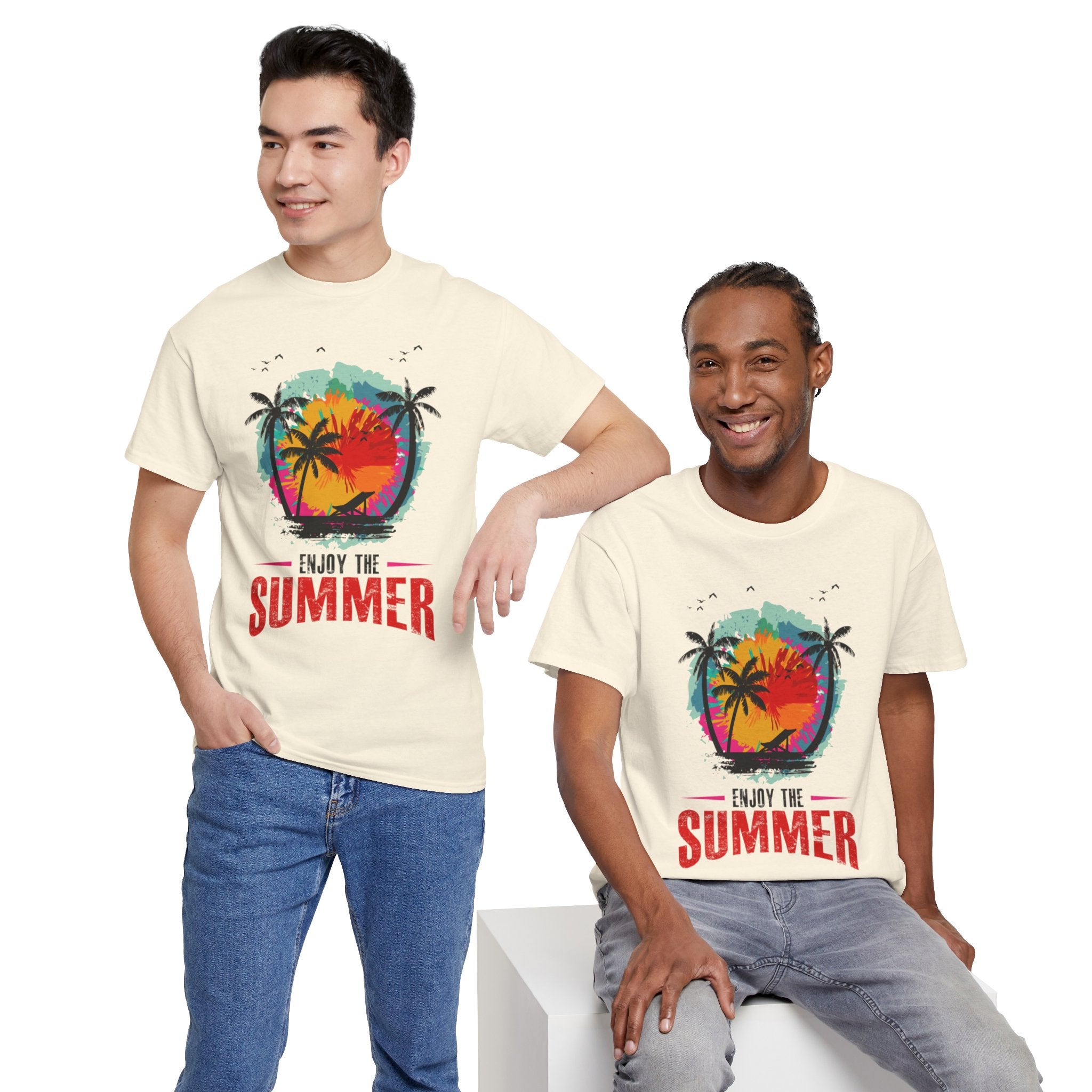 Unisex Heavy Cotton Enjoy Summer T-Shirt
