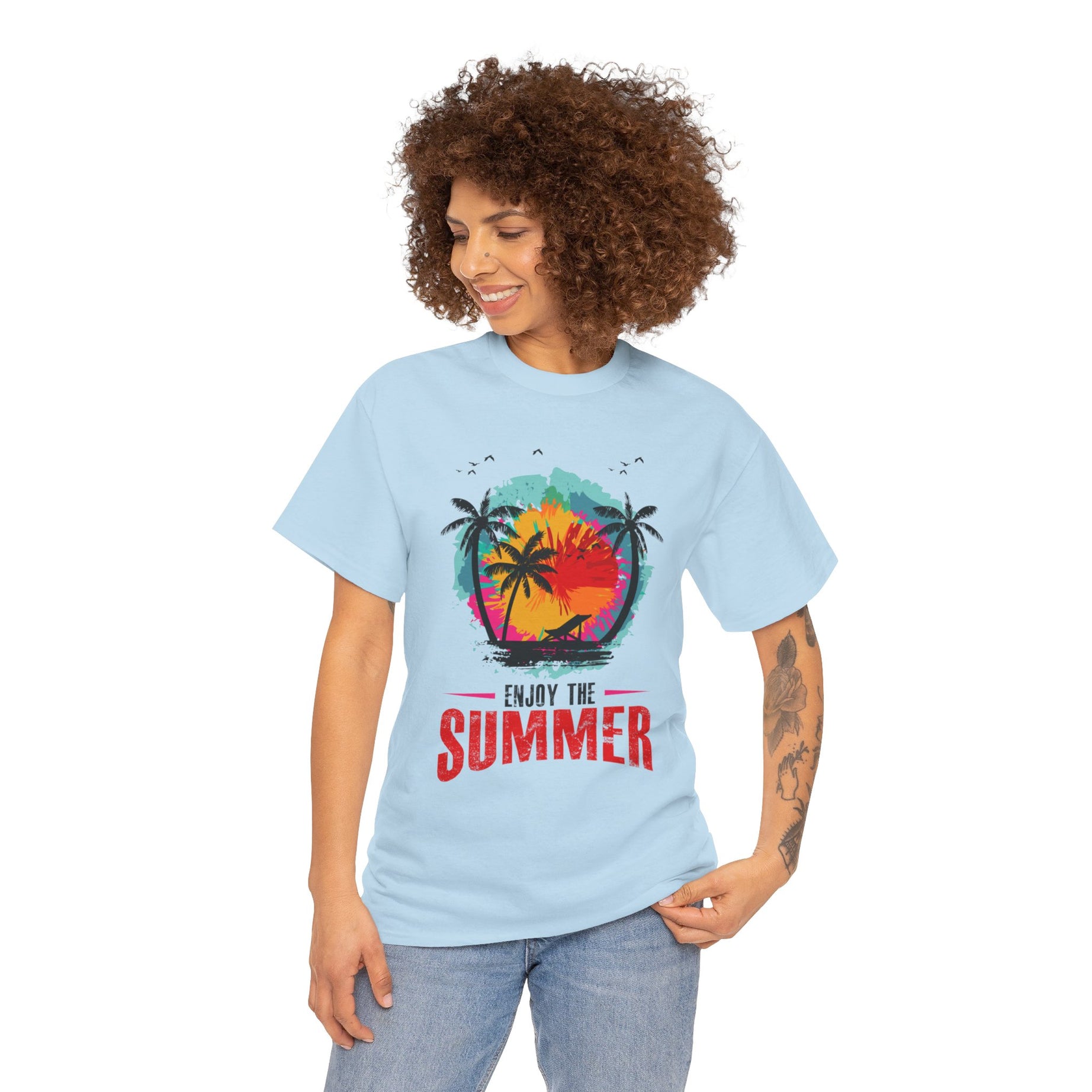 Unisex Heavy Cotton Enjoy Summer T-Shirt